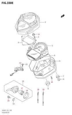 330E - SPEEDOMETER ((SV650S,SV650SU):(K5,K6,K7))
