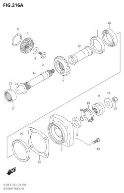216A - SECONDARY DRIVE GEAR
