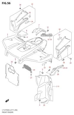 056 - FRONT FENDER (LT-A750XZL3 P17)