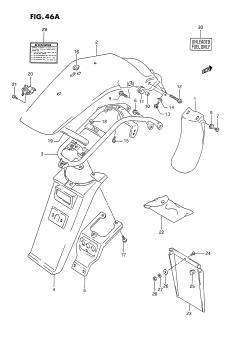 46A - REAR FENDER (MODEL R)