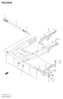541A - REAR SWINGINGARM