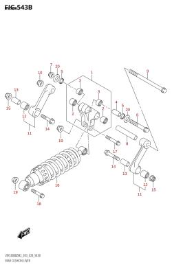 543B - REAR CUSHION LEVER