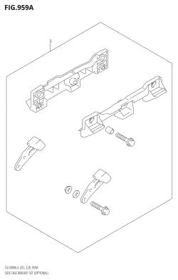 959A - SIDE CASE BRACKET SET (OPTIONAL)