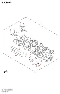 140A - THROTTLE BODY (GSX-R750:L3:E03)