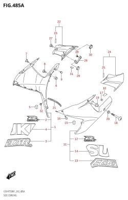 485A - SIDE COWLING (GSX-R750Z)
