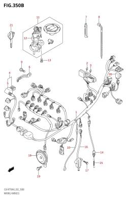 350B - WIRING HARNESS (GSX-R750X,GSX-R750U2X)