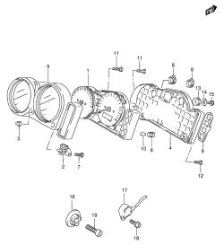 27A - SPEEDOMETER (MODEL W /​ X)