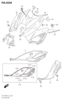 423A - FUEL TANK COVER (GSX-S750A)