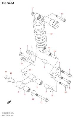 543A - REAR CUSHION LEVER