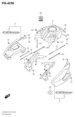 423D - FUEL TANK COVER (DL1000A:L9:E03)