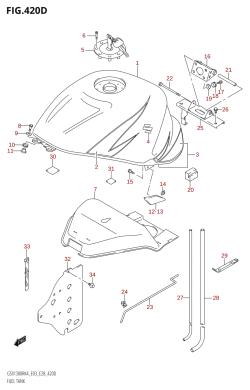 420D - FUEL TANK (GSX1300RZ:K6)