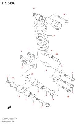 543A - REAR CUSHION LEVER