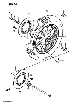 056 - FRONT WHEEL GV1400GDG /​ GTG -F.NO.103764