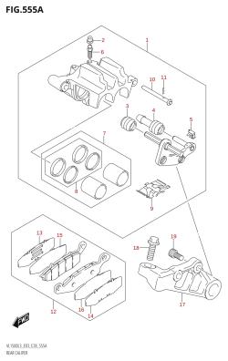 555A - REAR CALIPER (VL1500:L3:E03)