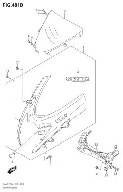 481B - COWLING BODY (GSX-R750Z)