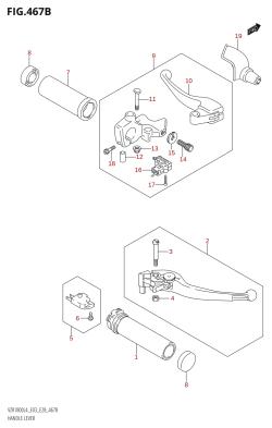 467B - HANDLE LEVER (VZR1800:L4:E28)