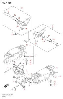 415F - FOOTREST (VL1500T:L7:E28)