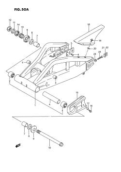 50A - REAR SWINGING ARM (MODEL R /​ S)