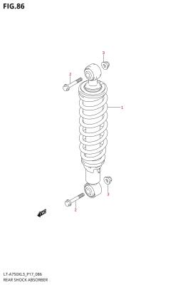 086 - REAR SHOCK ABSORBER