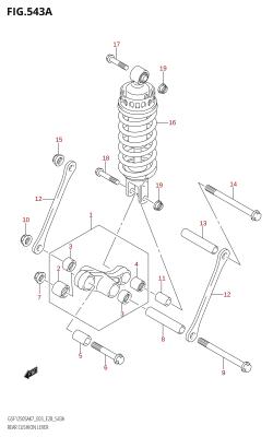 543A - REAR CUSHION LEVER