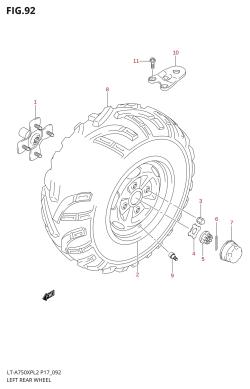 092 - LEFT REAR WHEEL (LT-A750XPZL2 P17)