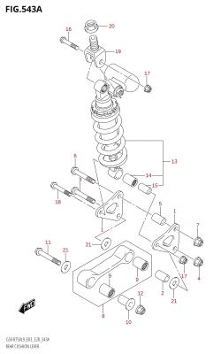 543A - REAR CUSHION LEVER