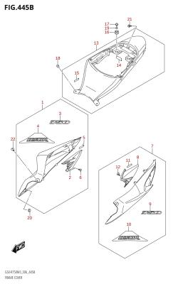 445B - FRAME COVER (GSX-R750Z)