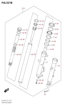 521B - FRONT FORK DAMPER (DL650AUE:L7:E21)