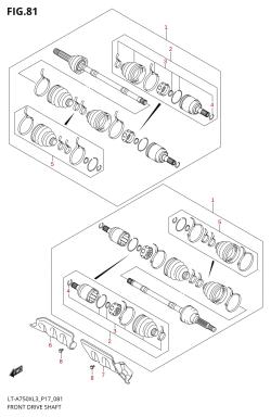 081 - FRONT DRIVE SHAFT