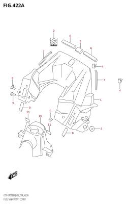 422A - FUEL TANK FRONT COVER
