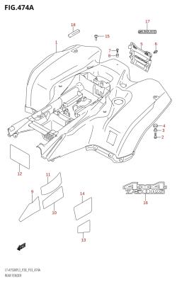 474A - REAR FENDER (LT-A750XP:L3:P28)