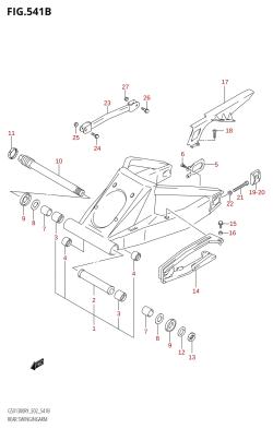 541B - REAR SWINGINGARM (K3)