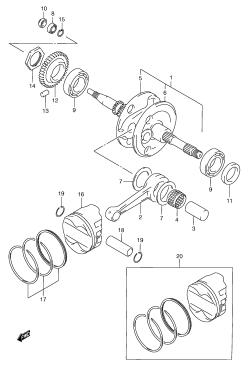 006 - CRANKSHAFT (MODEL W /​ X /​ Y)