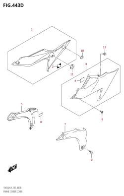 443D - FRAME CENTER COVER (SV650XA:L9:E19)