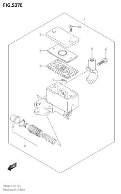 537E - FRONT MASTER CYLINDER (SV650AU:L9:E02)