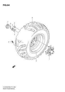 064 - RIGHT REAR WHEEL