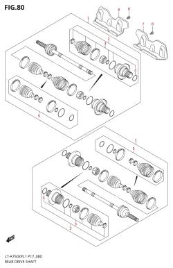 080 - REAR DRIVE SHAFT