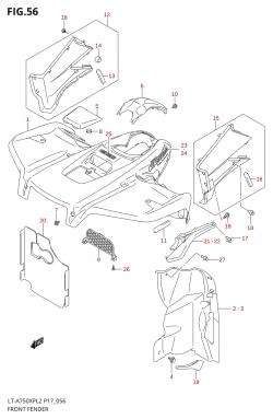 056 - FRONT FENDER (LT-A750XPZL2 P17)