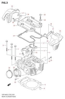 003 - REAR CYLINDER HEAD