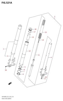 521A - FRONT FORK DAMPER (VZR1800:(K6,K7))
