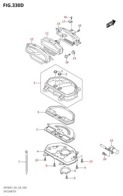 330D - SPEEDOMETER (VZR1800BZ:L7:E33)