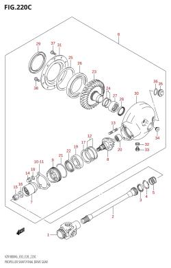 220C - PROPELLER SHAFT /​ FINAL DRIVE GEAR (L0)