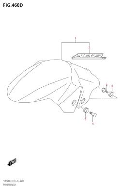 460D - FRONT FENDER (SV650A:L8:E33)