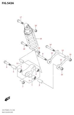 543A - REAR CUSHION LEVER