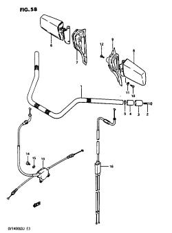 058 - HANDLEBAR-CONTROL CABLE GV1400GDG /​ GTG