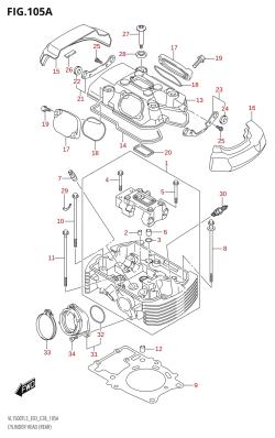 105A - CYLINDER HEAD (REAR)