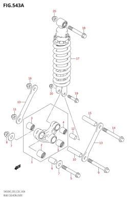 543A - REAR CUSHION LEVER