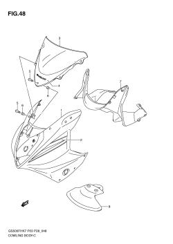 048 - COWLING BODY (GS500FHK7)