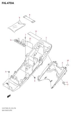 47DA - REAR FENDER UPPER