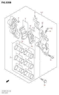 535B - FRONT CALIPER (K3)